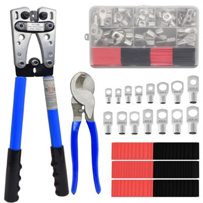 - Crimping Tool Cable Lug Crimper Wire Pliers Battery Terminal Kit