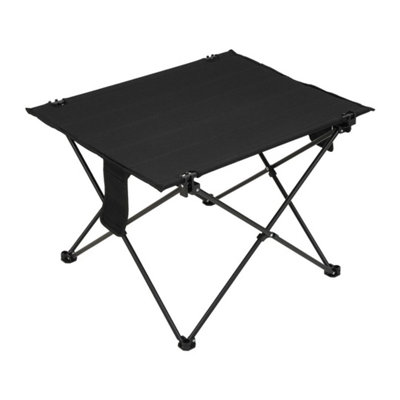  - Folding Camping Table Oxford Cloth Side Table With Carry Bag For Picnic Fishing Black