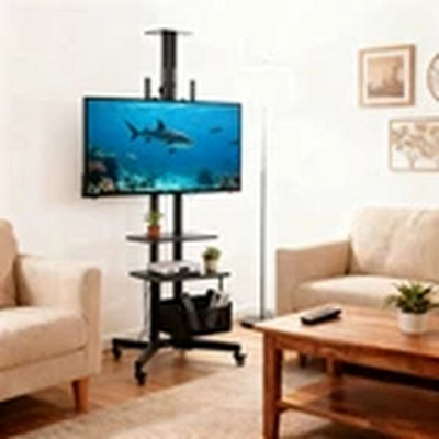 Tv Trolley Cart Mobile Mount Stand For 32-70 Inch from B&Q