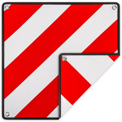 Alu Reflective Warning Sign 50 X 50 Cm For Bicycle Carrier Trailer Caravan from B&Q