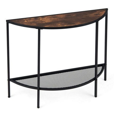  - 93Cm Half Moon Console Table Hallway