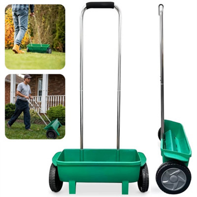 12L Fertiliser Spreader Grass Garden Lawn Soil Seed Spreading Feed from B&Q