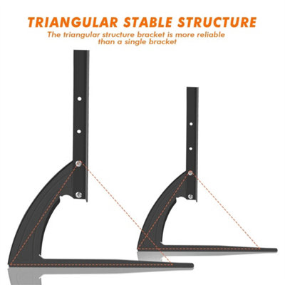 27-65 Inch Universal Table Top Tv Stand Base Lcd Led Vesa Pedestal Mount Bracket from B&Q