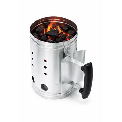Silver Barbecue Starter Bbq Grill Charcoal Burner Coal Burner Kit from B&Q