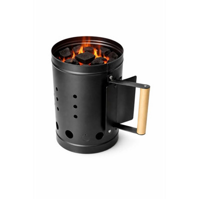 Black Barbecue Starter Bbq Grill Charcoal Burner Coal Burner Kit from B&Q