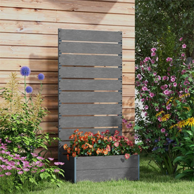  - Grey Garden Planter Trellis For Climbing Plants