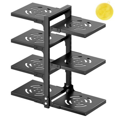  - Adjustable Pan Organiser Pot Saucepan Kitchen Storage