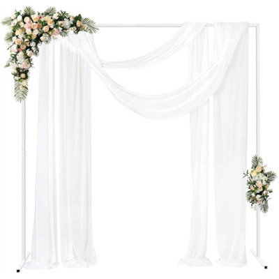 2X2M Backdrop Stand Wedding Arch Photo Prop Self Assembly from B&Q