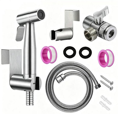 Luxury Handheld Bidet Shattaf Douche Shower Kit from B&Q