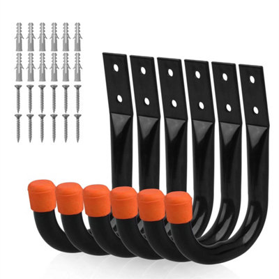 Heavy Duty Wall Storage Hooks Ladder Bike Tool Garage from B&Q