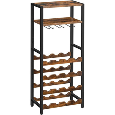  - Wooden Wine Rack Storage Display Shelf