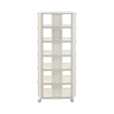  - 6-Tier Rolling Stackable Shoe Rack