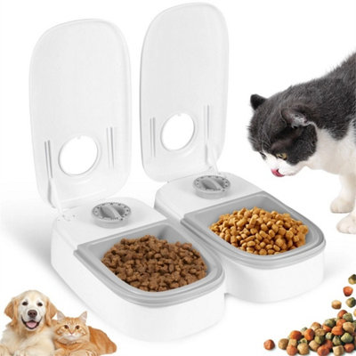 2Pcs Automatic Timed Cat & Dog Food Feeder from B&Q
