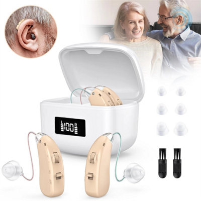 Rechargeable Behind The Ear Hearing Aid For Seniors from B&Q