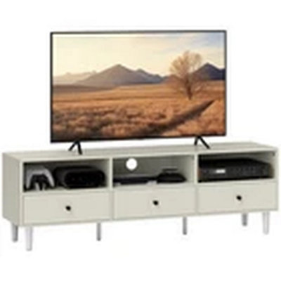 Cream White Tv Stand Unit Storage Cabinet For Up To 75 Inch Tv from B&Q