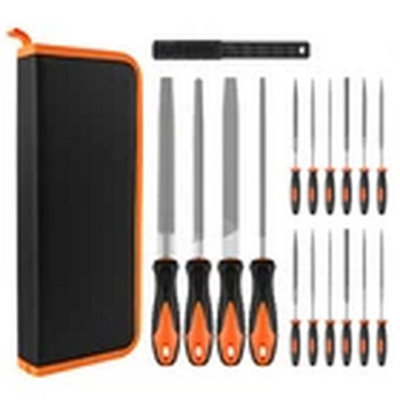 17Pcs Fine Micro Steel File Set Metal Hand Needle Files from B&Q