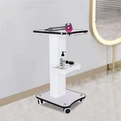 3 Tiers Rolling Beauty Salon Trolley Spa Storage Cart White from B&Q