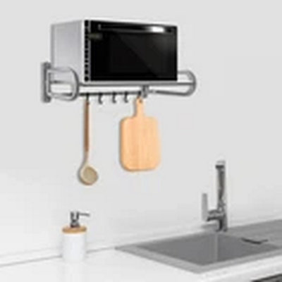  - Wall Mounted Microwave Oven Rack Kitchen Storage Shelf