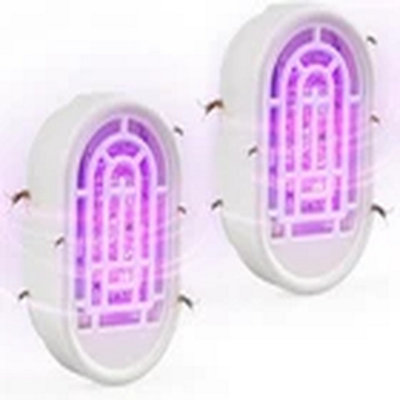2Pcs Uv Mosquito Killer Lamp Indoor Plug In Insect Trap from B&Q