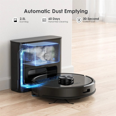 Sl60 Max Laser Robot Vacuum Cleaner With Mop 2.5L Self-Empty Station from B&Q