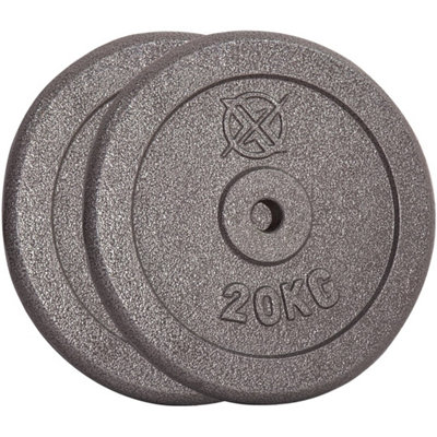 - 1" Standard Weight Plates Cast Iron Pair Of 20Kg