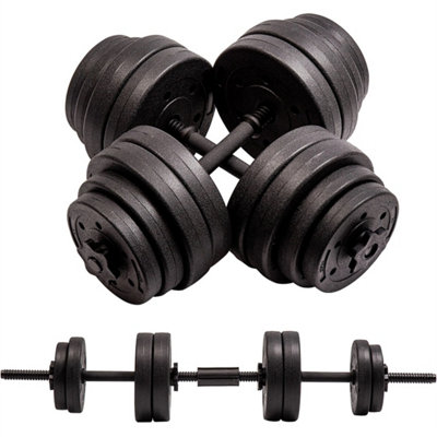 30Kg Dumbbell Barbell Adjustable Bar Joiner Weight Lift Training Gym