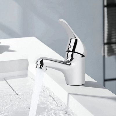 Cloakroom Basin Mixer Tap Chrome Basin Sink Fixings Bathroom Waste from B&Q