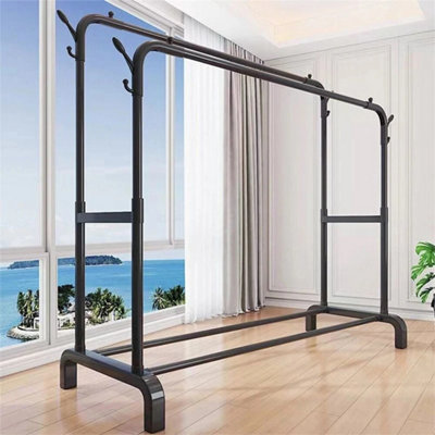 Metal Single Rail Clothes Garment Hanging Rack Shelf Display Stand from B&Q