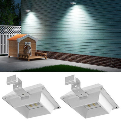  - 4X Solar Powered Led Gutter Door Wall Fence Lights Outdoor Garden Roof Security