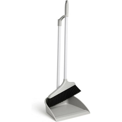 Long Handled Dustpan And Brush SetLight Cream Upright Dustpan & Broom Set from B&Q