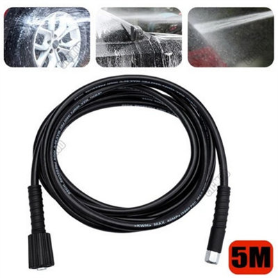 5M Replacement High Pressure Washer Hose Pipe Heavy Duty M22 M14 Jet Power-Wash from B&Q
