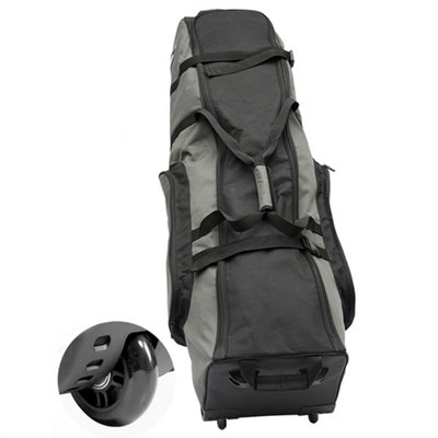 Premium Wheeled Travel Golf Bag Padded Flight Cover Case With Wheels