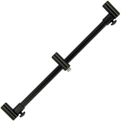 2X Fishing 3 Rod Buzz Buzzer Bars Black Adjustable 30-50Cm Tackle Rod Rests from B&Q