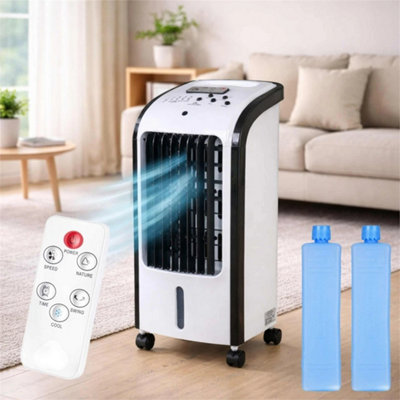 4L Portable Evaporative Air Cooler 3 Speed With Remote from B&Q