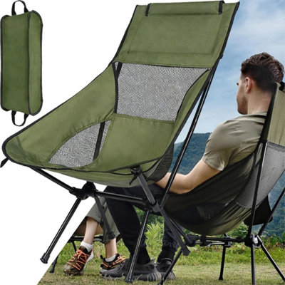 High Back Camping Fishing Chair With Carry Bag from B&Q