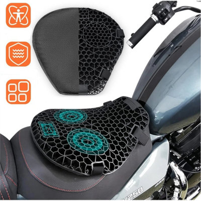 3D Honeycomb Gel Seat Cushion Motorcycle Seat Cover from B&Q