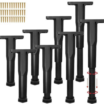 8 Pcs Adjustable Bed Support Legs Diy from B&Q