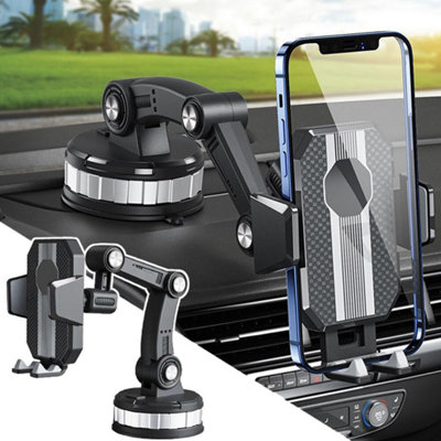 Car Phone Holder 360 Rotatable Suction Dashboard Windscreen Support Gps Mount from B&Q