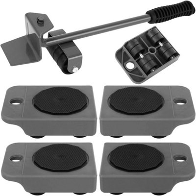  - 4 Pack 360 Roller Furniture Moving Lifters