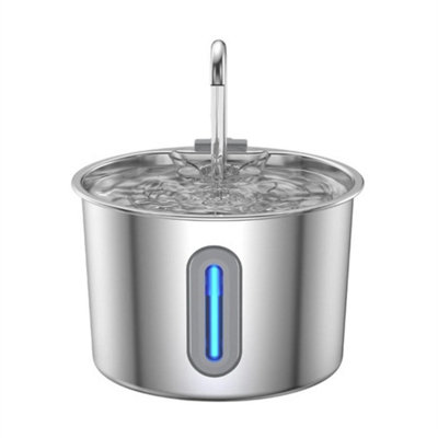 2.2L 304 Stainless Steel Cat Water Drinking Fountain from B&Q