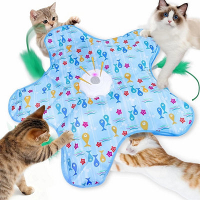  - Interactive Automatic Feather Cat Toy For Indoor Cats