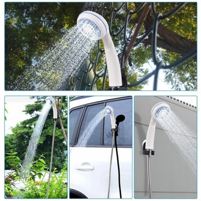 Usb Rechargeable Camping Shower Pump Hiking Caravan from B&Q