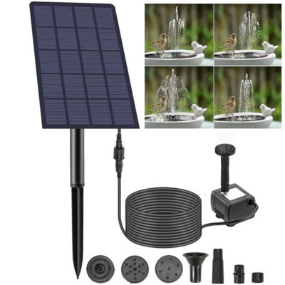  - Solar Panel Powered Water Feature Pump Garden Pool Pond Fish Aquarium Fountain