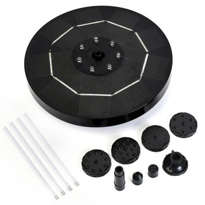  - 8Led Solar Panel Powered Fountain Water Feature Pump Garden Pool Pond Aquarium