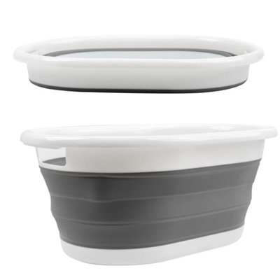 Large Foldable Collapsible Laundry Basket Storage Bin from B&Q