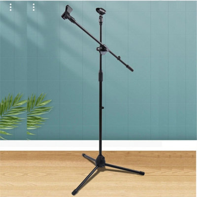 Adjustable Boom Mic Stand With Free Clips from B&Q