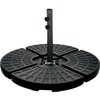 4Pcs Cantilever Parasol Base Weight 80Kg Fan Style from B&Q