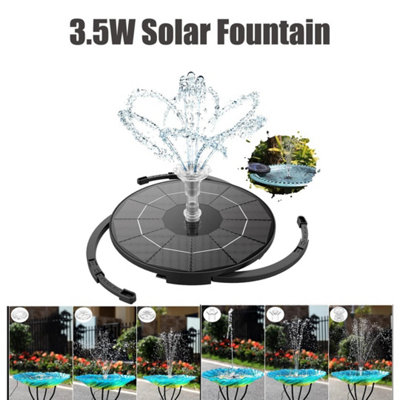  - Solar Fountain 3.5W Solar Water Feature Garden Pool Pond Fish Aquarium Fountain