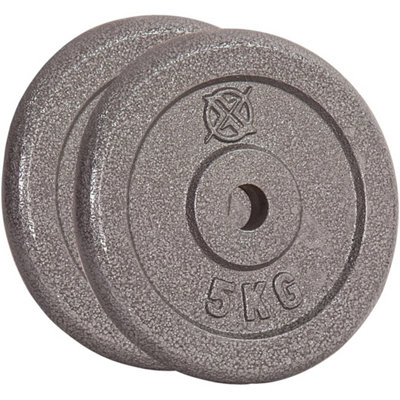  - 1" Standard Weight Plates Cast Iron Pair Of 5Kg