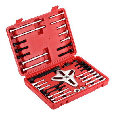 - 46Pc Harmonic Balancer Puller Gear Pulley Steering Wheel Removal Kit